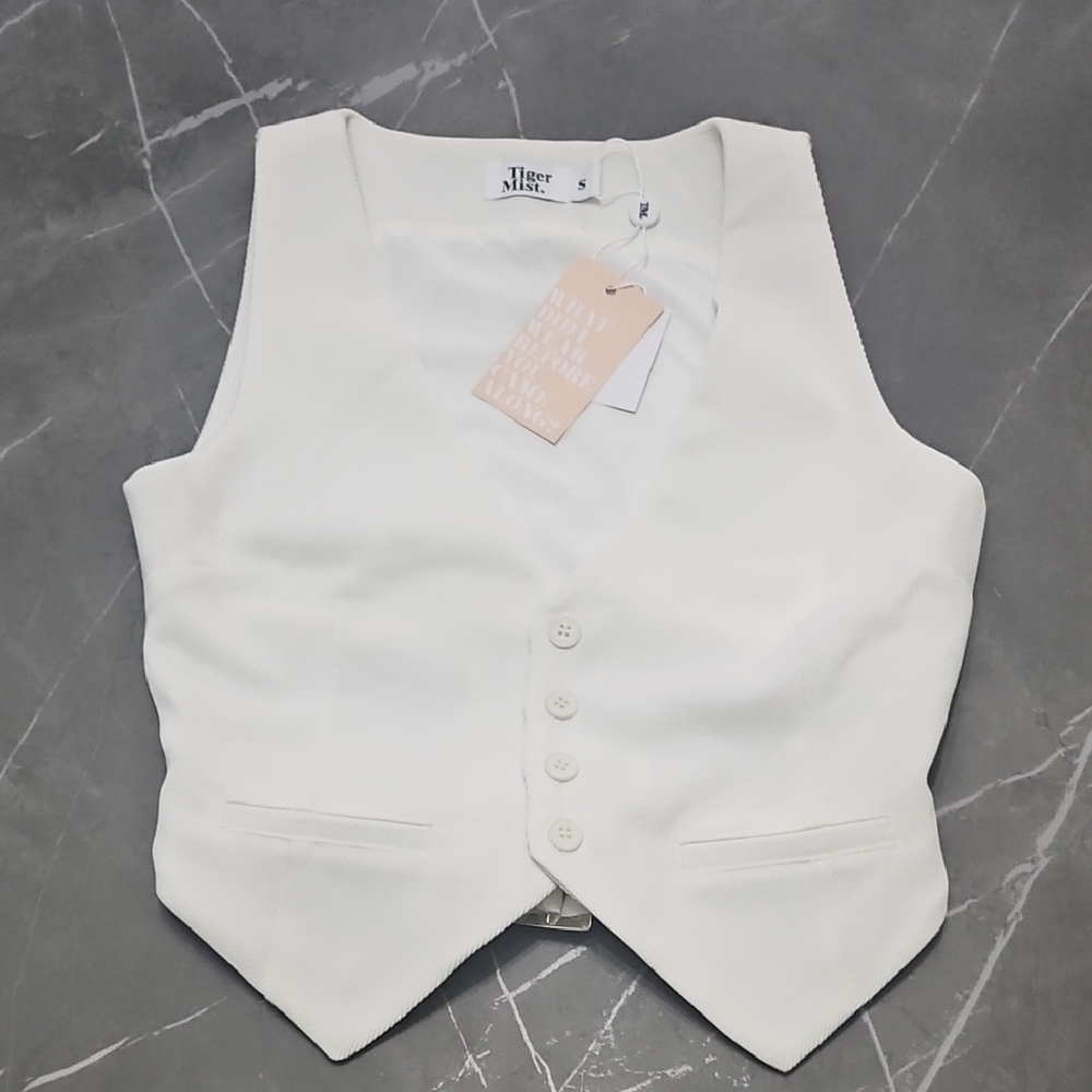 Tiger Mist Cream Vest